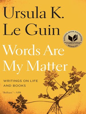 cover image of Words Are My Matter